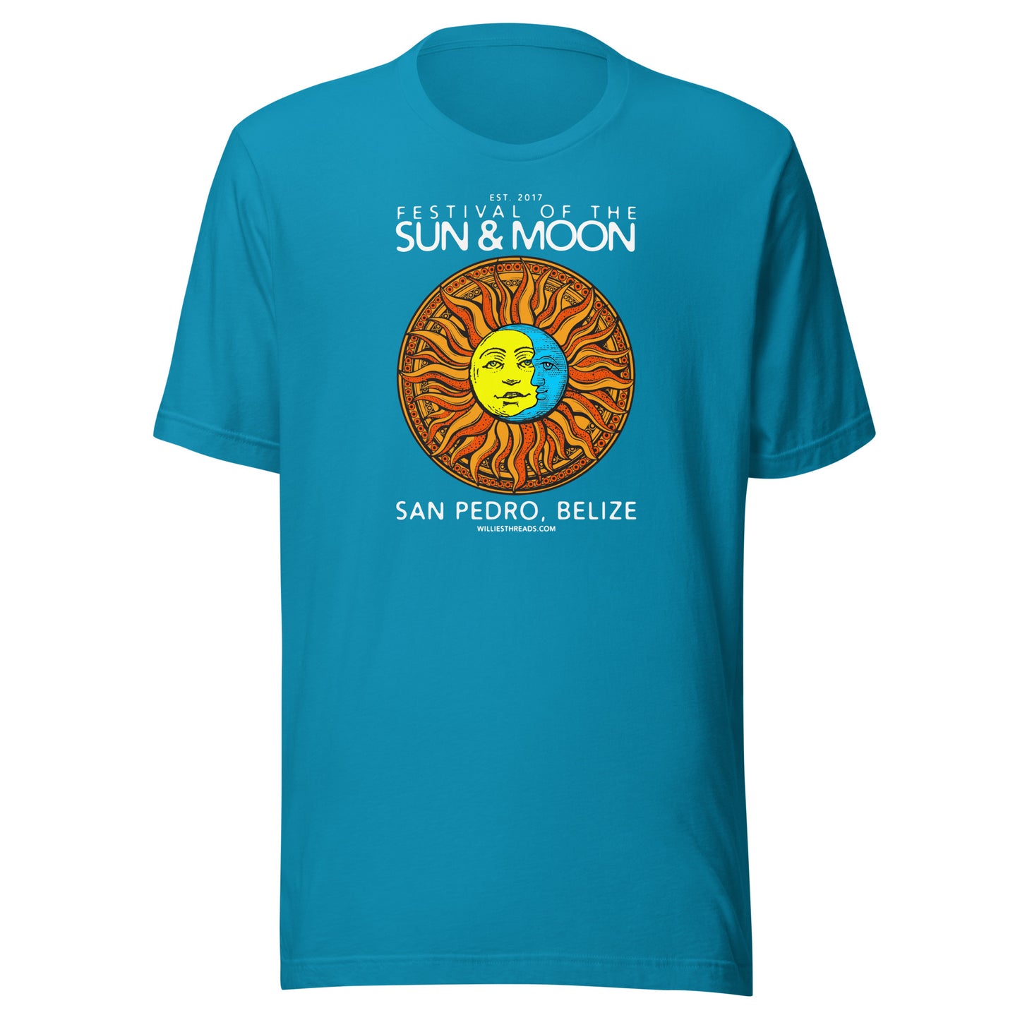 SUN & MOON (white text) - Unisex t-shirt