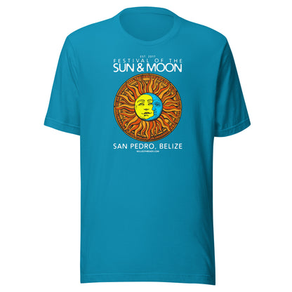 SUN & MOON (white text) - Unisex t-shirt