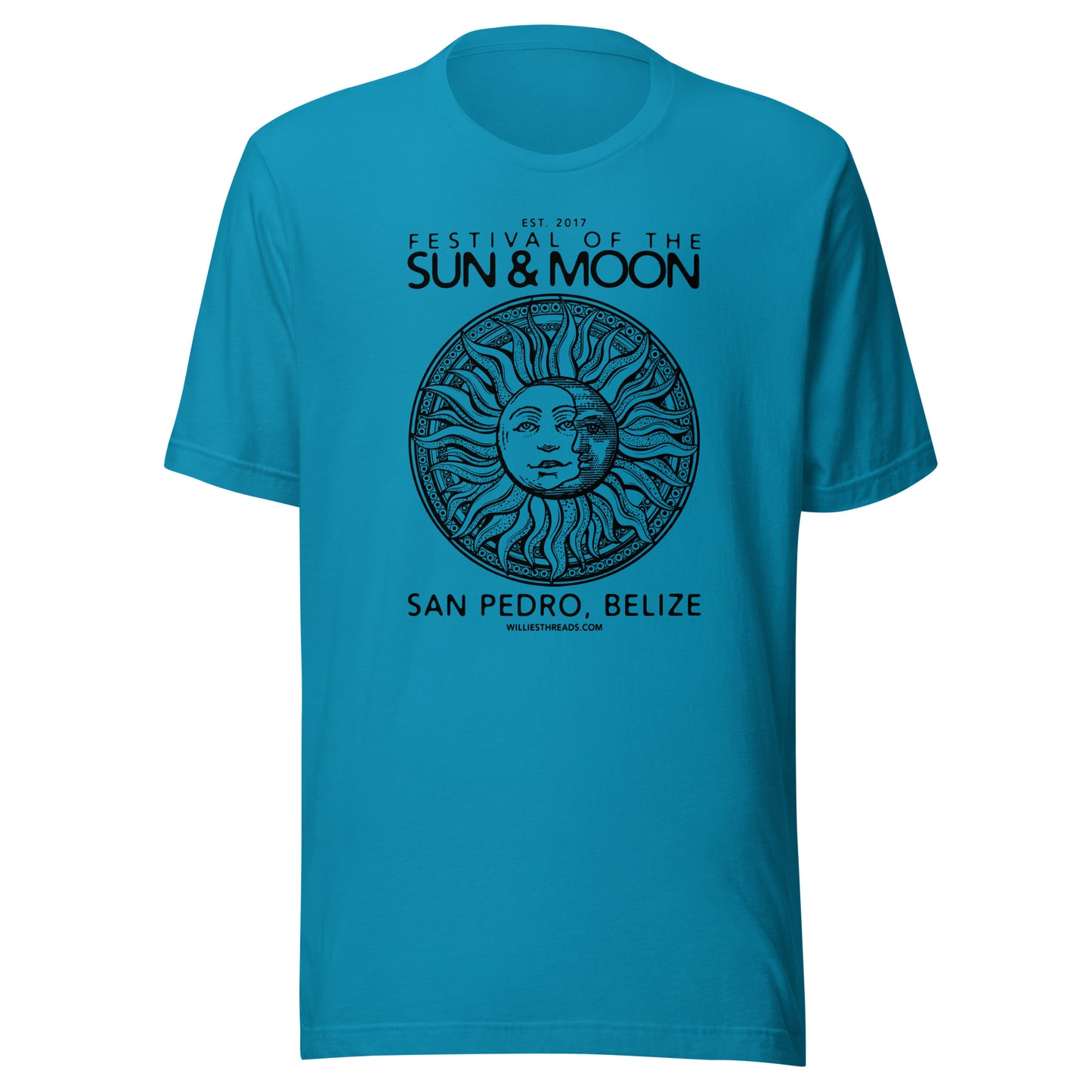 Sun & Moon (black print) Unisex t-shirt