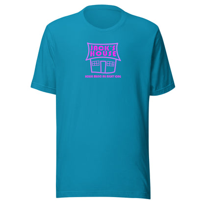 Jack's House (pink purple print) - Unisex t-shirt