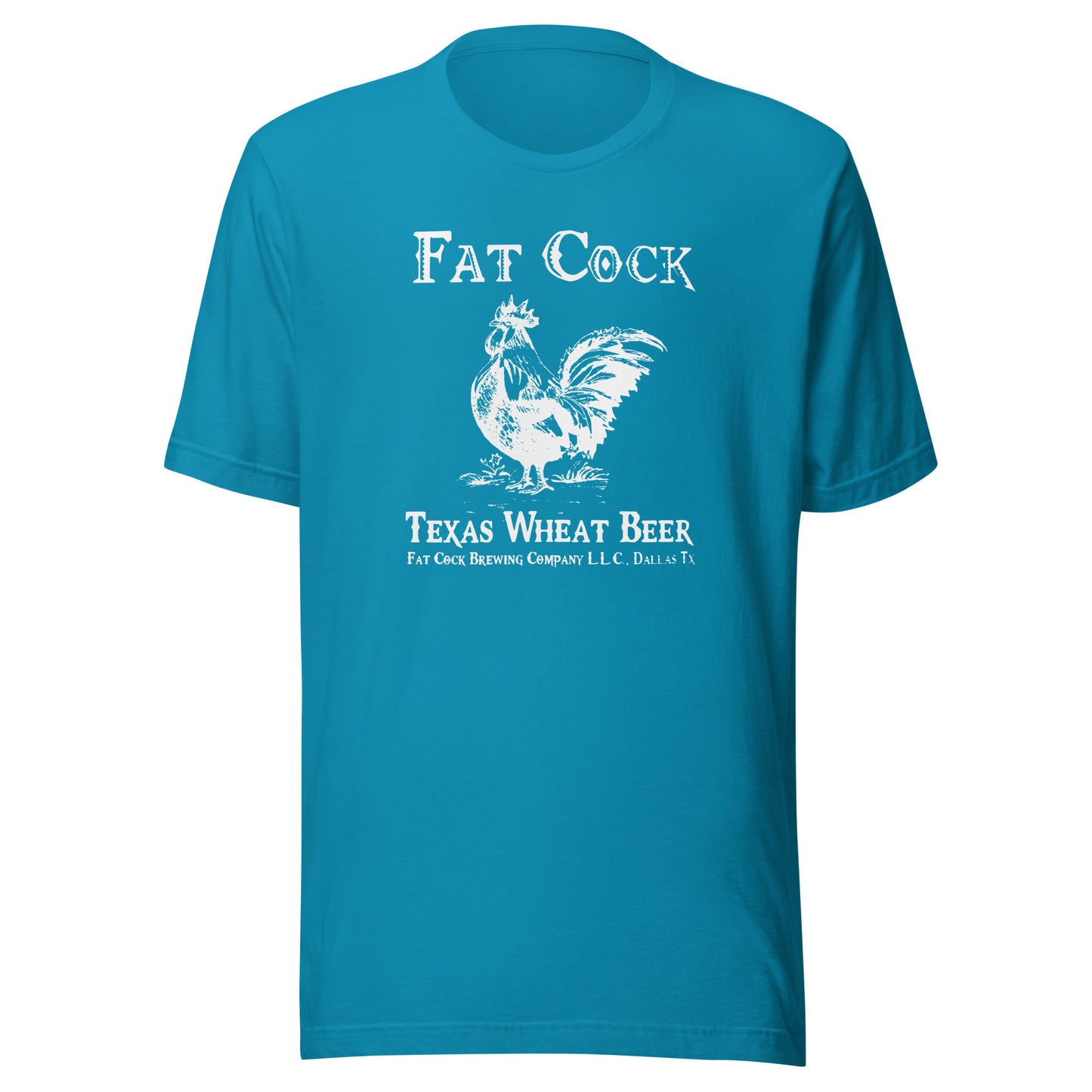 Fat Cock Beer - (white print) - Unisex t-shirt