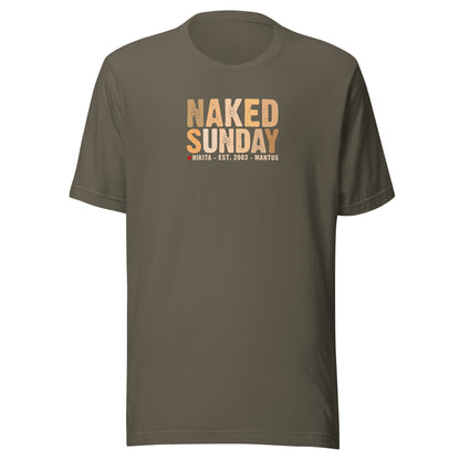 Naked Sunday (skin tones) - Unisex t-shirt