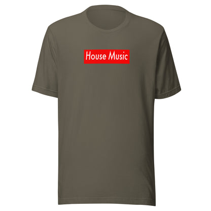 House Music (red box) -Unisex t-shirt