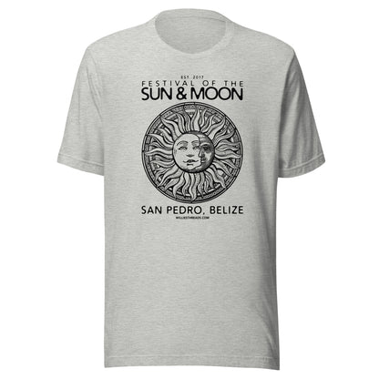 Sun & Moon (black print) Unisex t-shirt