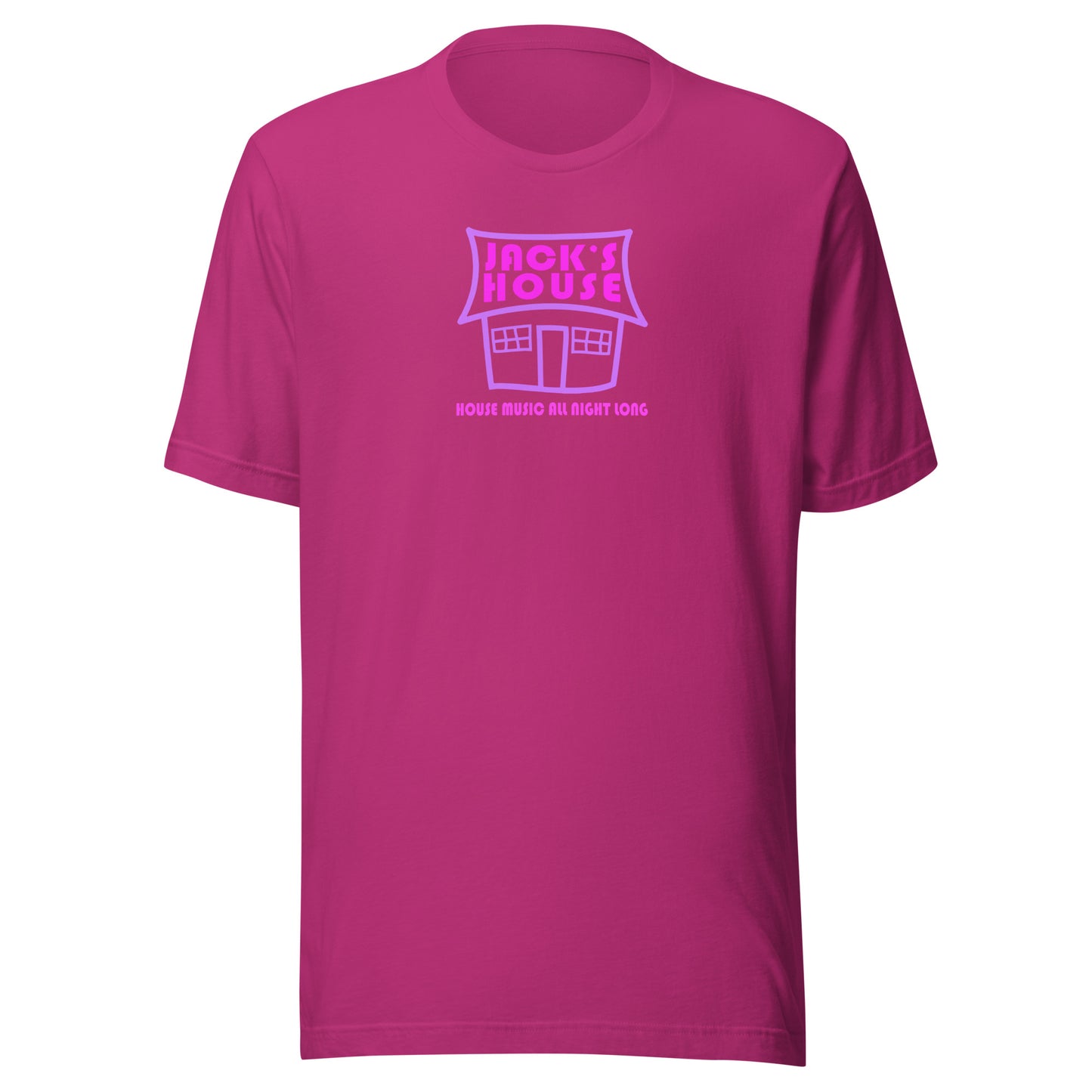 Jack's House (pink purple print) - Unisex t-shirt