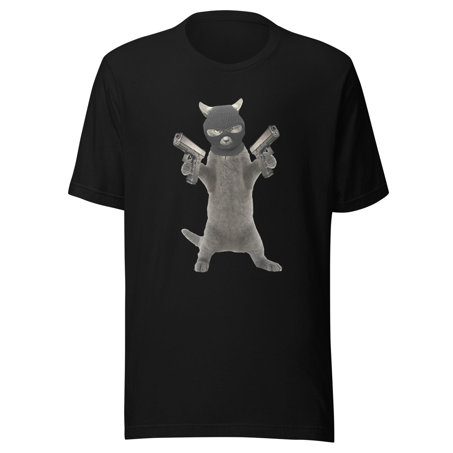 Killa Cat Black Mask - Unisex t-shirt