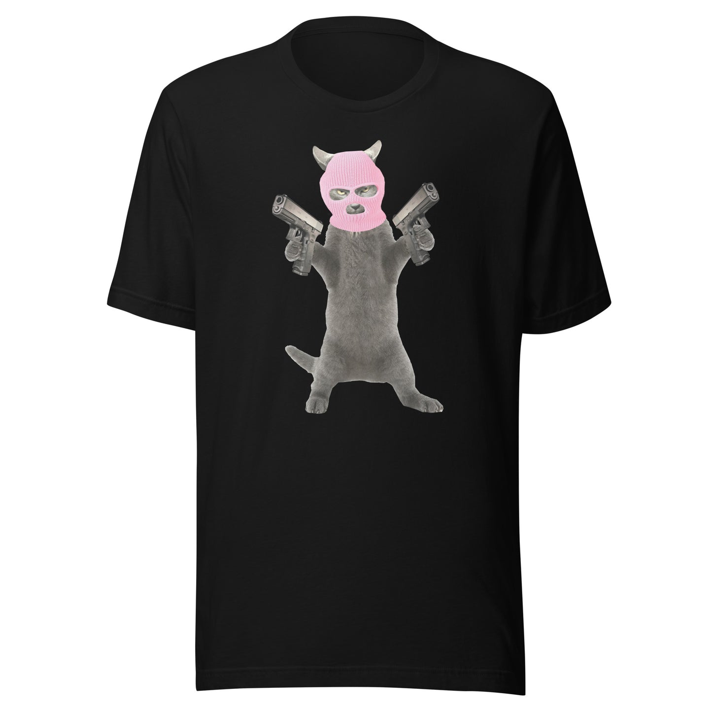 Killa Cat Pink Mask - Unisex t-shirt