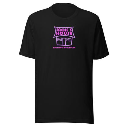 Jack's House (pink purple print) - Unisex t-shirt