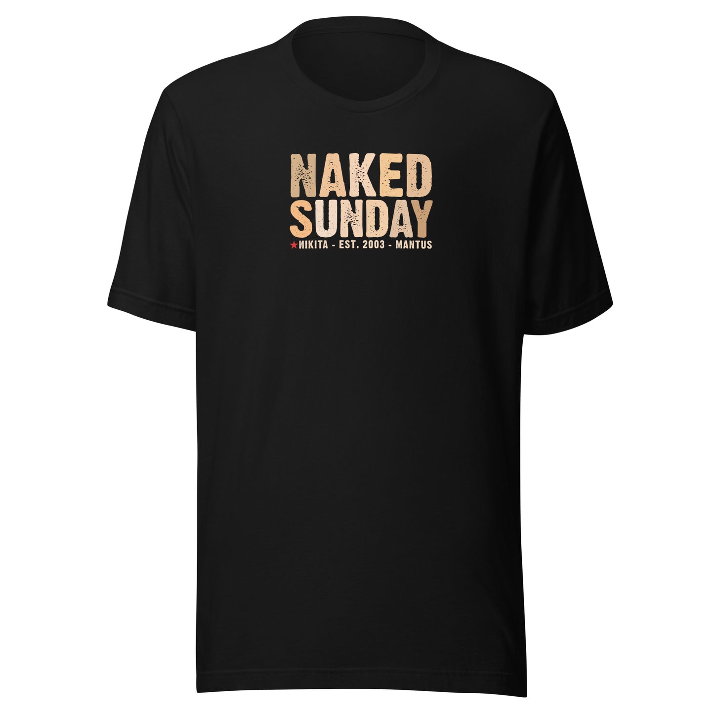 Naked Sunday (skin tones) - Unisex t-shirt