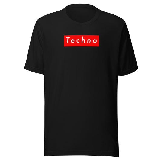 Techno (red box) - Unisex t-shirt