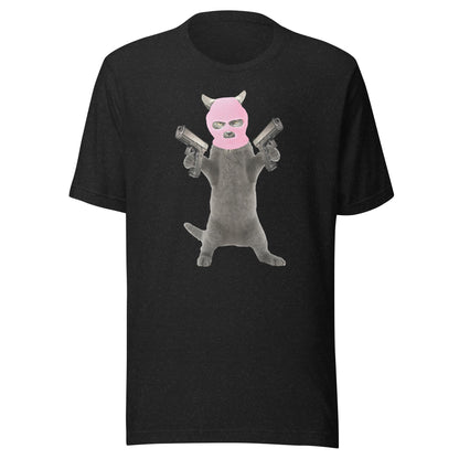 Killa Cat Pink Mask - Unisex t-shirt