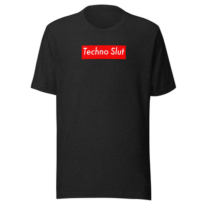 Techno Slut (red box) - Unisex t-shirt