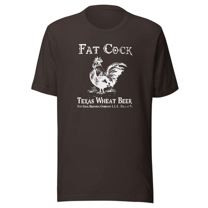 Fat Cock Beer - (white print) - Unisex t-shirt