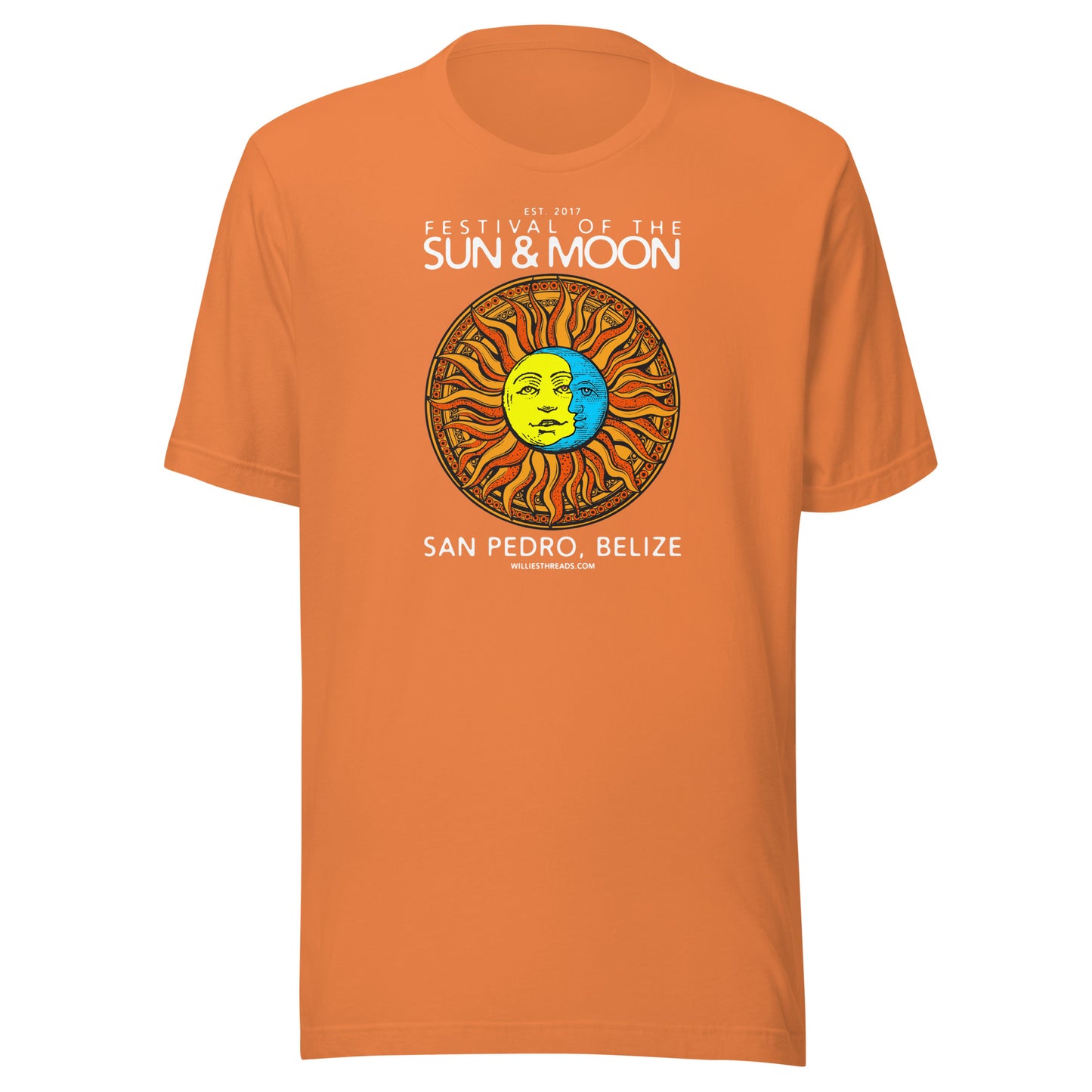 SUN & MOON (white text) - Unisex t-shirt