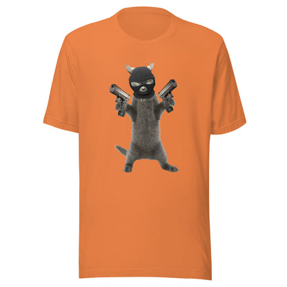 Killa Cat Black Mask - Unisex t-shirt