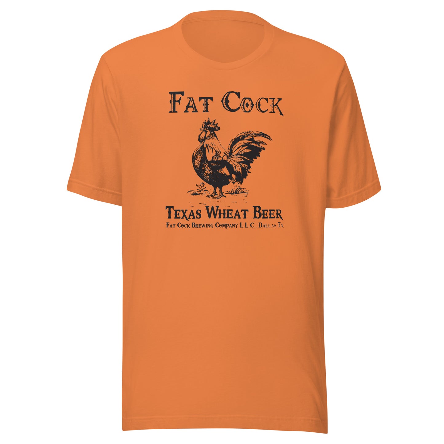 Fat Cock Beer - (black print) - Unisex t-shirt