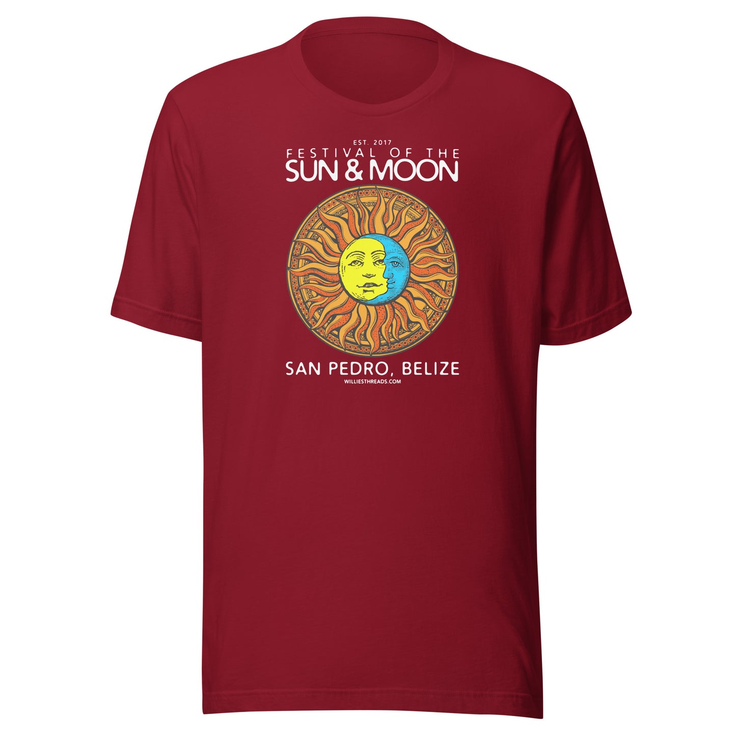 SUN & MOON (white text) - Unisex t-shirt