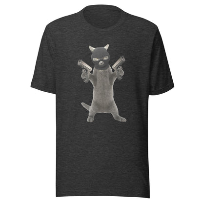 Killa Cat Black Mask - Unisex t-shirt