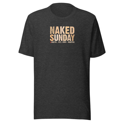 Naked Sunday (skin tones) - Unisex t-shirt