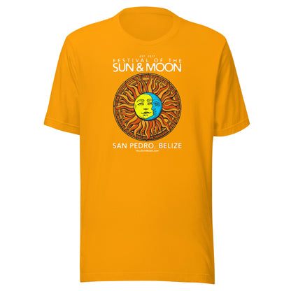 SUN & MOON (white text) - Unisex t-shirt