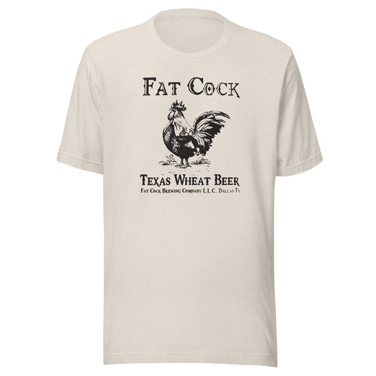 Fat Cock Beer - (black print) - Unisex t-shirt