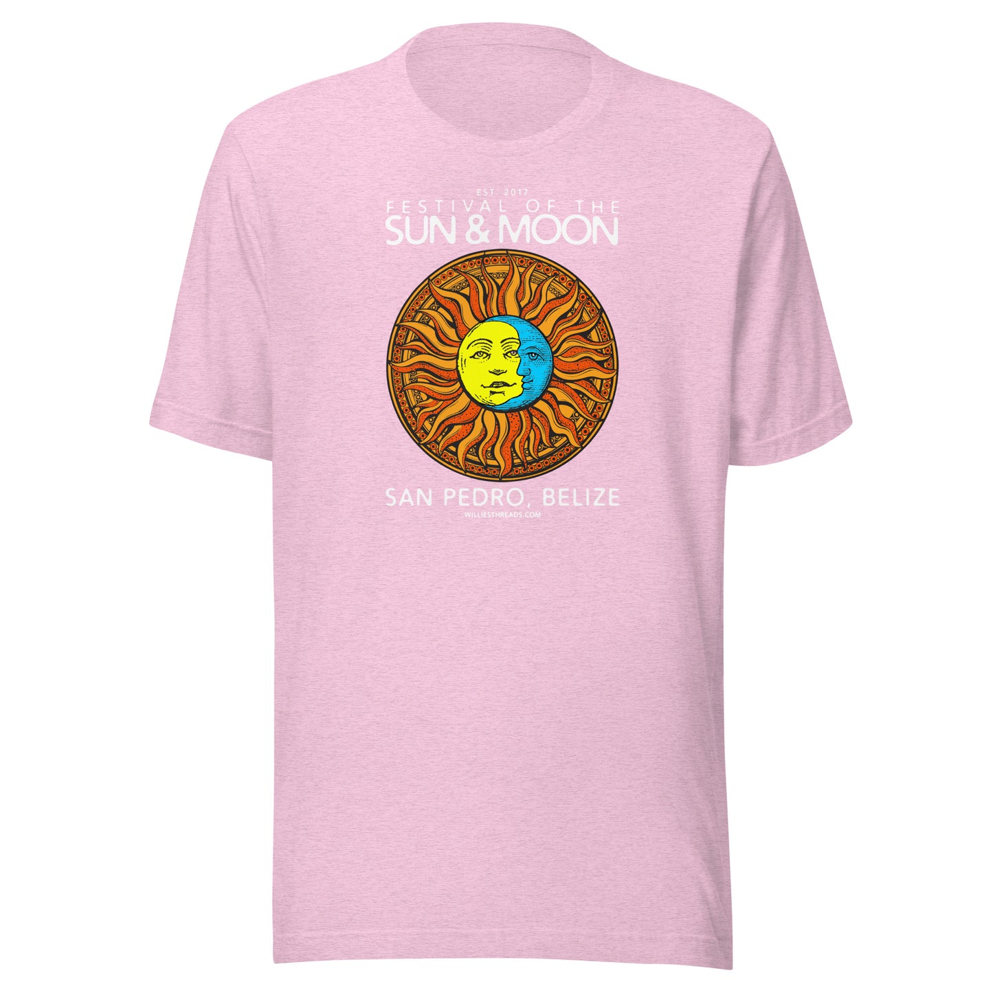 SUN & MOON (white text) - Unisex t-shirt