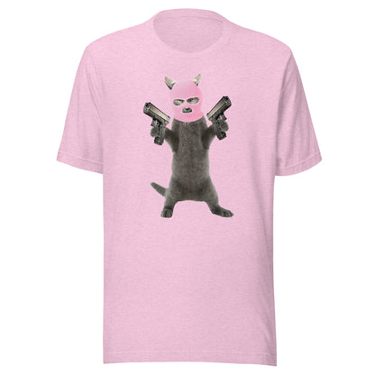 Killa Cat Pink Mask - Unisex t-shirt