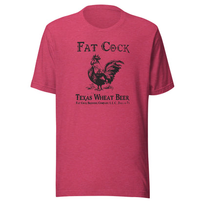 Fat Cock Beer - (black print) - Unisex t-shirt