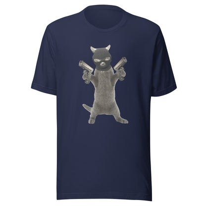 Killa Cat Black Mask - Unisex t-shirt