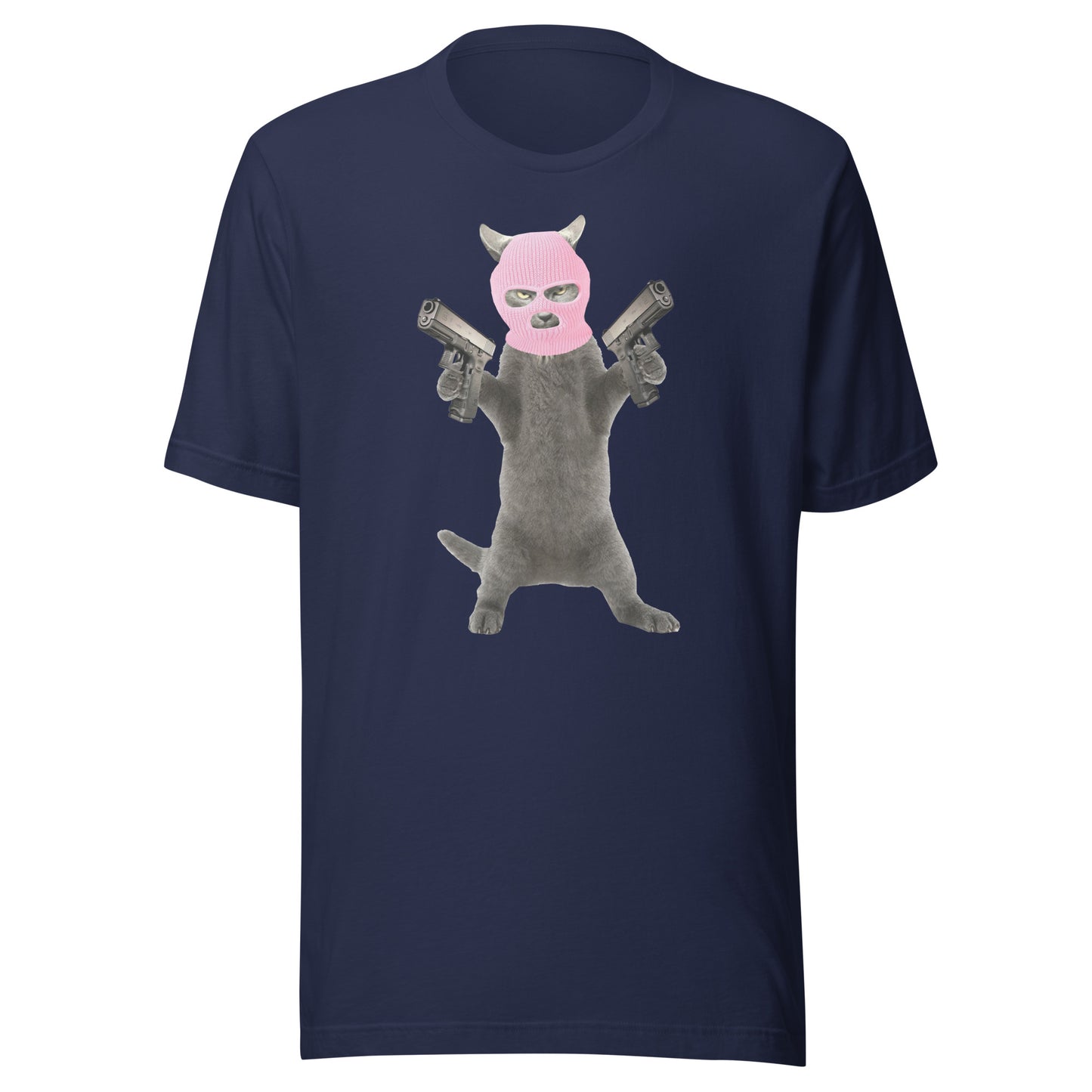 Killa Cat Pink Mask - Unisex t-shirt