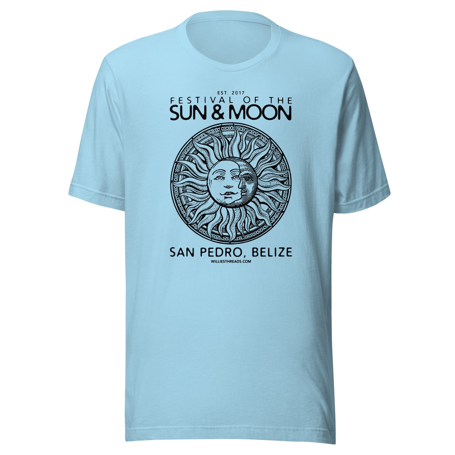 Sun & Moon (black print) Unisex t-shirt