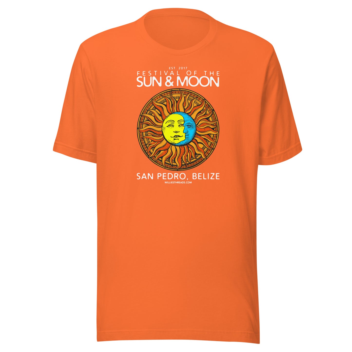 SUN & MOON (white text) - Unisex t-shirt