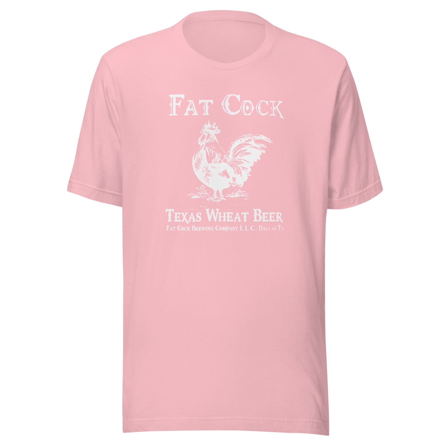 Fat Cock Beer - (white print) - Unisex t-shirt