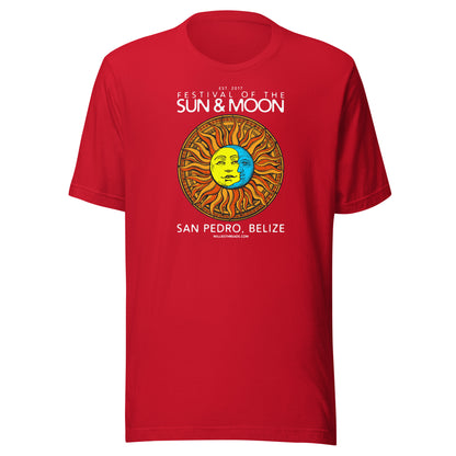 SUN & MOON (white text) - Unisex t-shirt