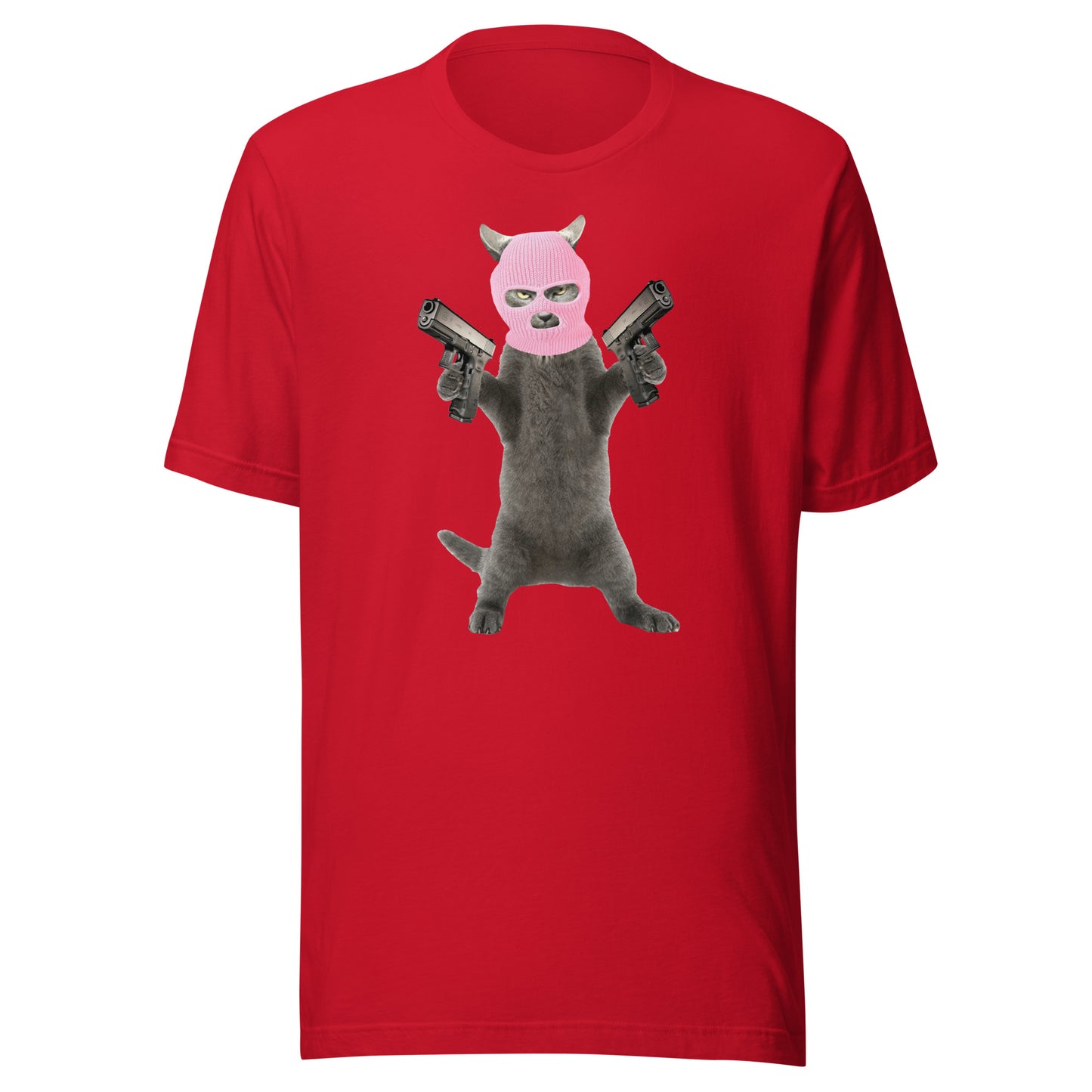 Killa Cat Pink Mask - Unisex t-shirt