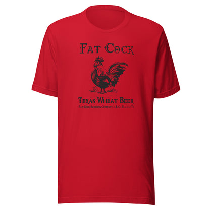 Fat Cock Beer - (black print) - Unisex t-shirt