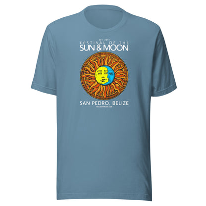 SUN & MOON (white text) - Unisex t-shirt