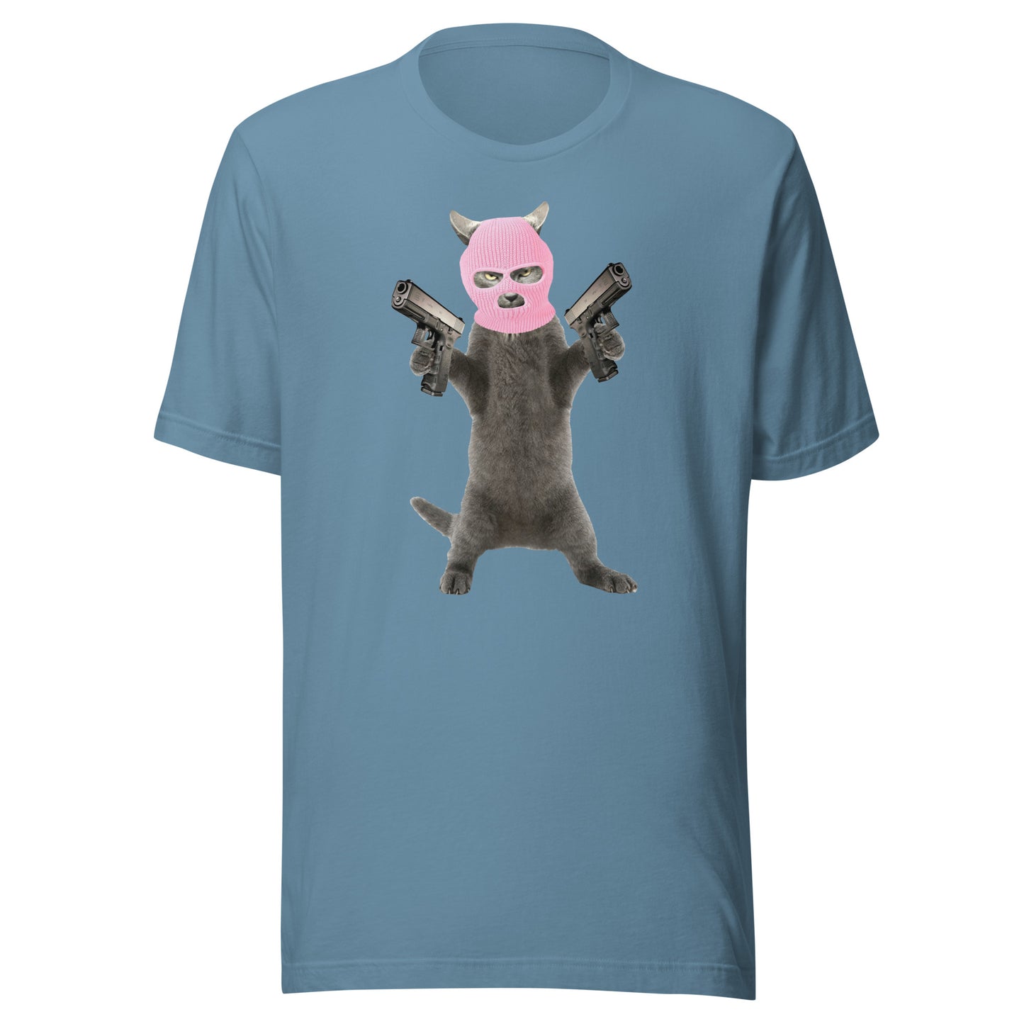 Killa Cat Pink Mask - Unisex t-shirt