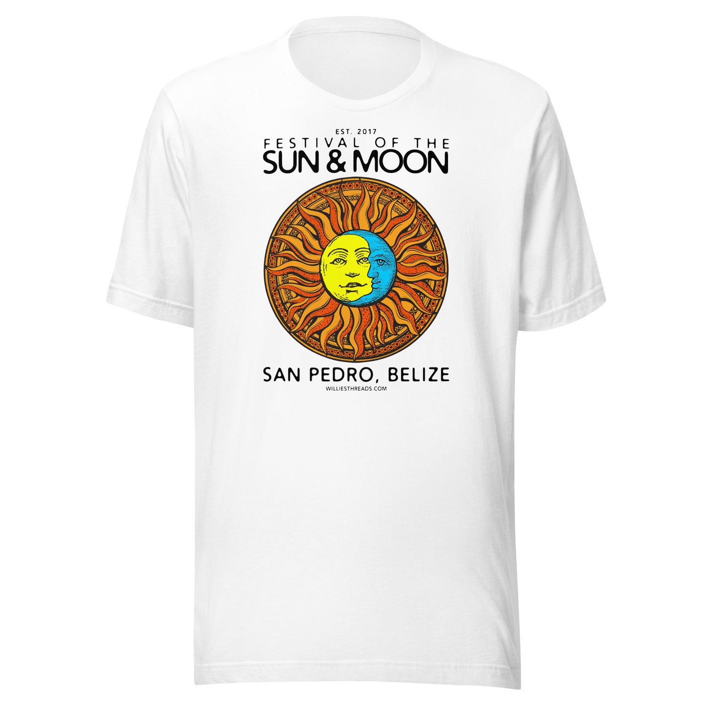 Sun & Moon - (black text) - Unisex t-shirt