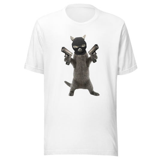 Killa Cat Black Mask - Unisex t-shirt