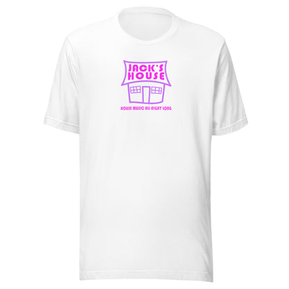 Jack's House (pink purple print) - Unisex t-shirt