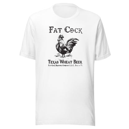 Fat Cock Beer - (black print) - Unisex t-shirt