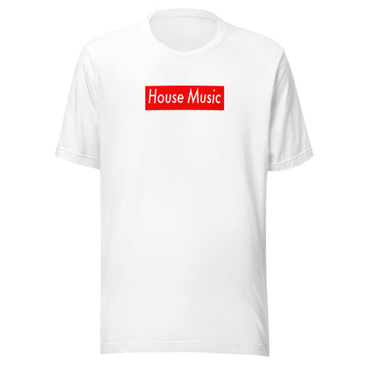 House Music (red box) -Unisex t-shirt