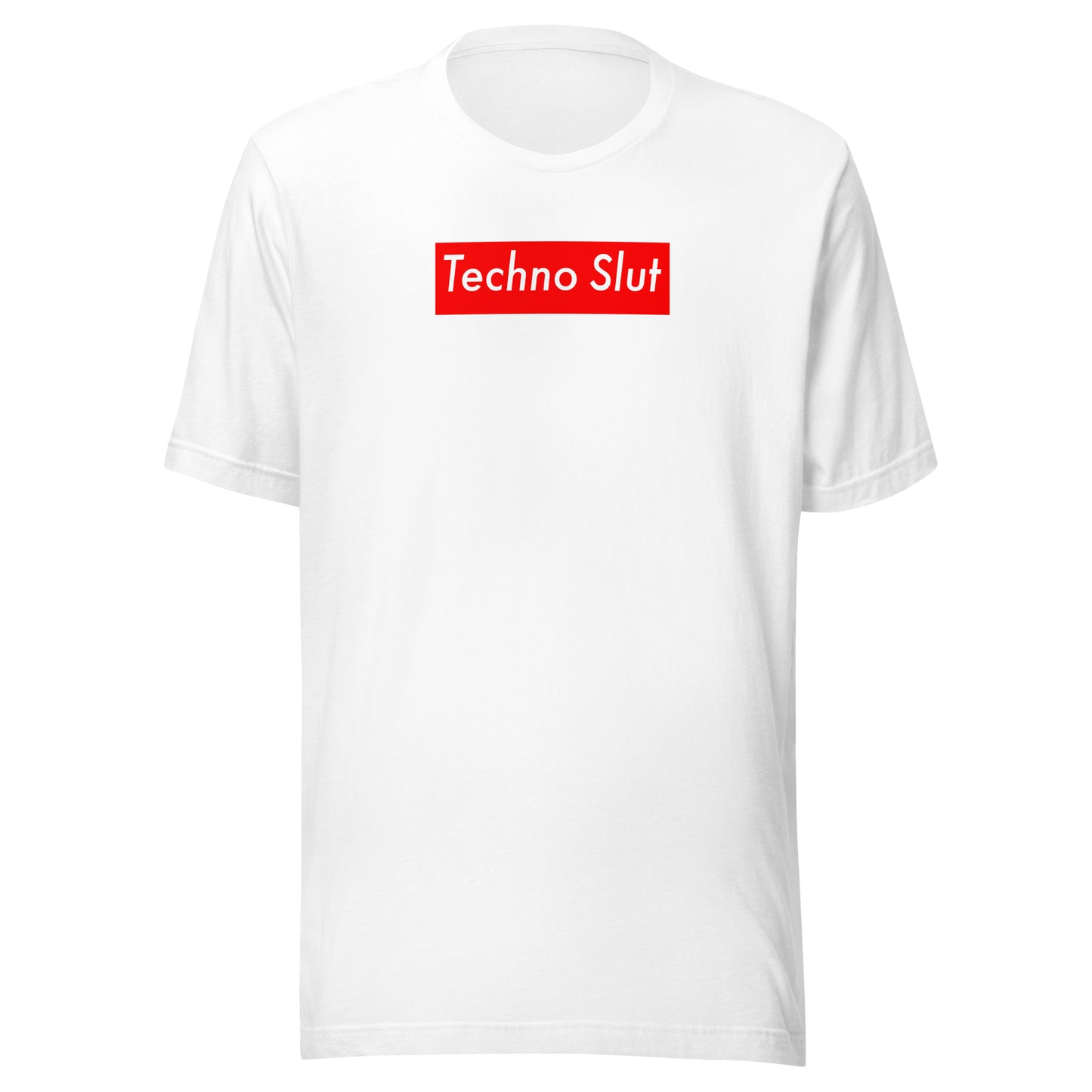 Techno Slut (red box) - Unisex t-shirt