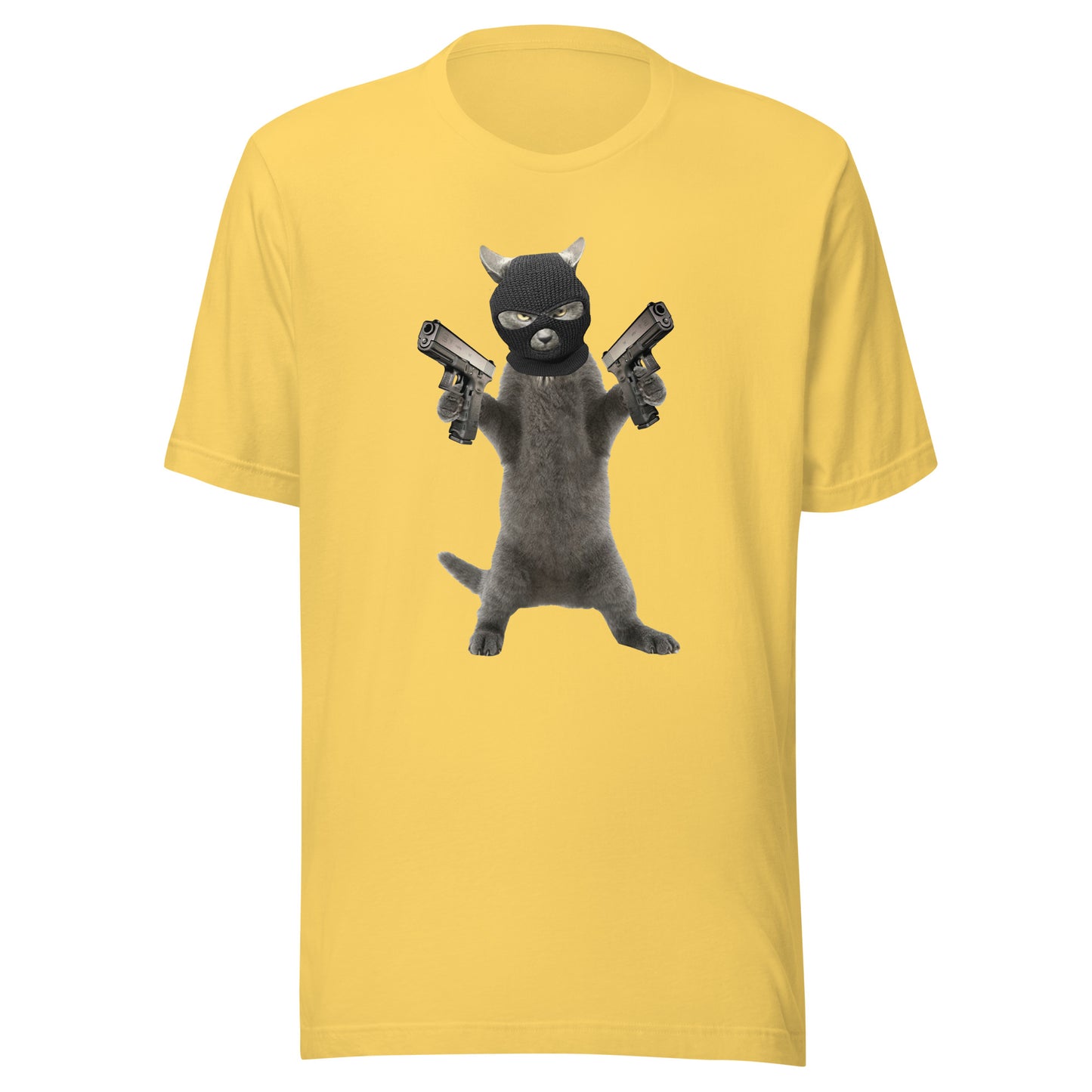 Killa Cat Black Mask - Unisex t-shirt